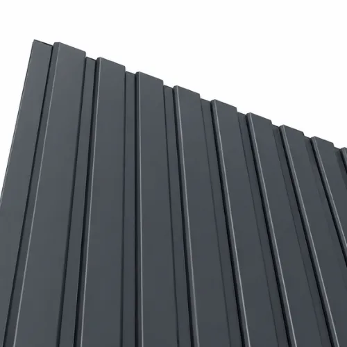 Fasadni sendvič panel PUR 30 mm, antracit RAL 7016 – prerez in mere
