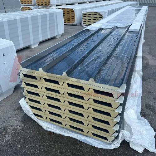 Strešni sendvič panel PUR 30 mm, antracit RAL 7016 – pogled 2