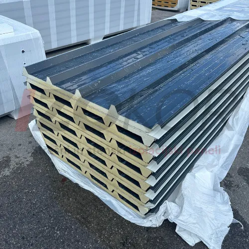 Strešni sendvič panel PUR 30 mm, antracit RAL 7016 – pogled 4